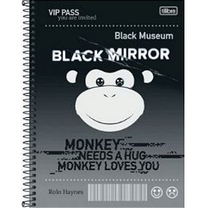 Caderno Capa Dura Black Mirror - Monkey - 80 folhas - Tilibra