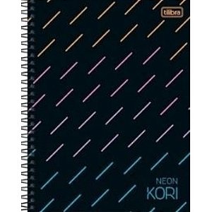 Caderno Colegial Espiral Capa Dura Neon Kori 80 Fls-tilibra