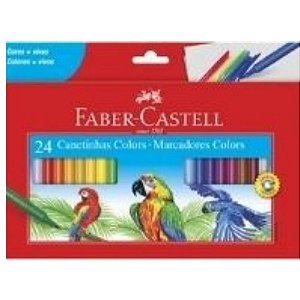 Canetinha Hidrográfica Colors Faber Castell - 24 cores