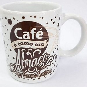 KIT CANECA CAFÉ É COMO UM ABRAÇO - Zenir