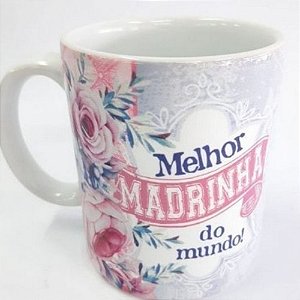 KIT CANECA MELHOR MADRINHA DO MUNDO - Zenir