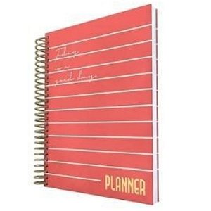 Planner Permanente Semanal Espiral 96 Fls Rosa - Dac