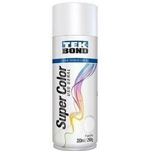 Tinta Spray Tek Bond Super Color Uso Geral Branco Fosco 250g