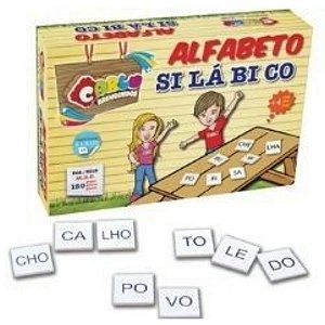 Brinquedo Alfabeto Silábico Em Madeira 150 Peças - Carlu