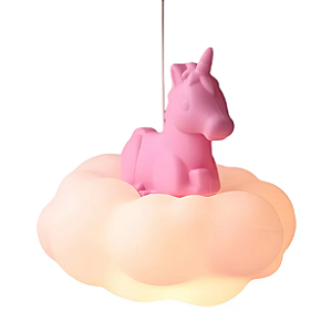 Luminária Pendente Unicórnio na Nuvem