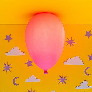 Luminária Plafon - Balão Rosa