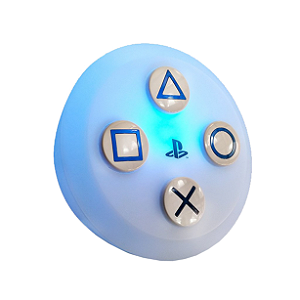 Luminária Botão PS5 - LED RGB