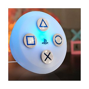 Luminária Botão PS5 - LED RGB