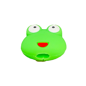 Protetor de Cabo Usb e Carregador - Sapinho Verde