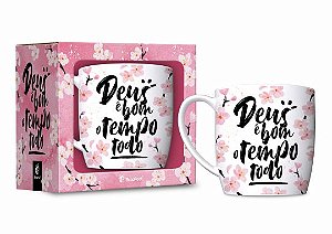 Caneca de Porcelana - Deus é Bom o Tempo todo