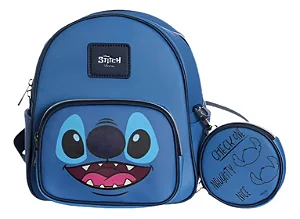 Mini Mochila Com Bolsinha - Stitch