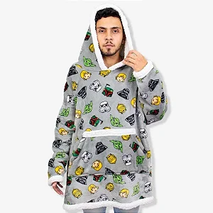 Cobertor com Mangas Hoodie Star wars -  ADULTO