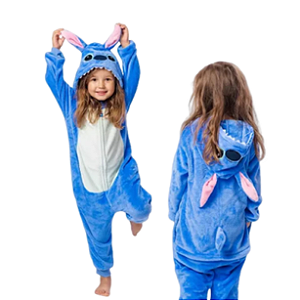Pijama Macacão Kigurumi Stitch - INANTIL DE 7 A 8 ANOS