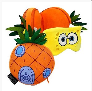Encosto de pescoço / Máscara de dormir - Abacaxi do Bob Esponja