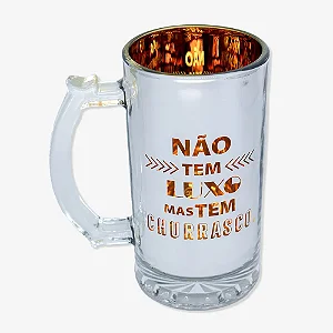 Caneca de Chopp Eletrostática - Tem churrasco
