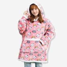 Cobertor com Mangas Hoodie Cats - ADULTO