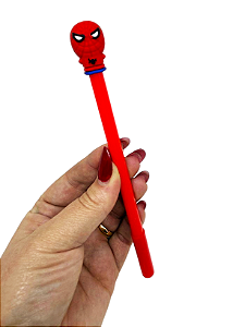 Caneta Divertida - Homem Aranha Vermelho