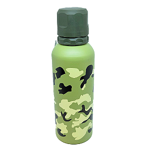 Garrafa alumínio Camuflada 650 ml Verde