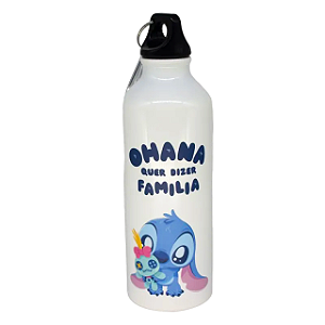 Garrafa com Mosquetão  -Stitch Cute