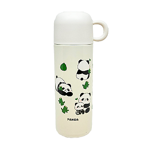 Garrafa Inox 500 Ml - Panda - Branca