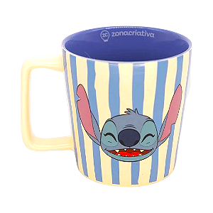 Caneca Buck - 400 Ml - Stitch listrada