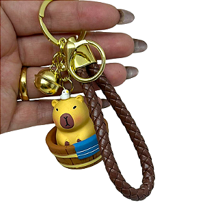Chaveiro Capivara - Banho na banheira