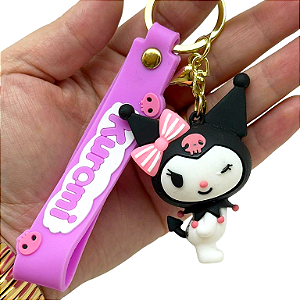 Chaveiro Hello Kitty - Kuromi Rosa