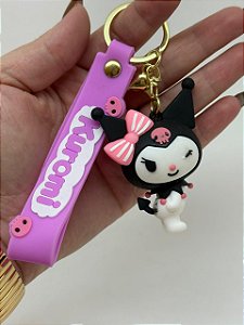 Chaveiro Hello Kitty - Kuromi Rosa