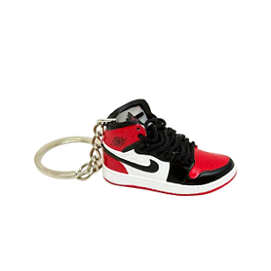 Chaveiro Tênis Air Jordan 1 Vermelho/Preto