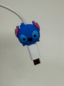 Protetor de Cabo Usb e Carregador - Stitch