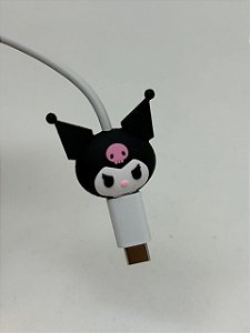 Protetor de Cabo Usb e Carregador - Kuromi
