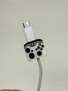 Protetor de Cabo Usb e Carregador - Controle Playstation Branco