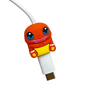 Protetor de Cabo Usb e Carregador - Charizard