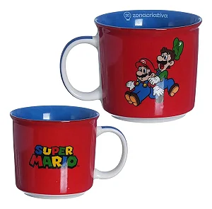 Caneca Tom - Super Mario e Luigi
