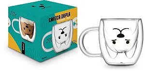 Caneca - Vidro Duplo 250ml - Cachorro