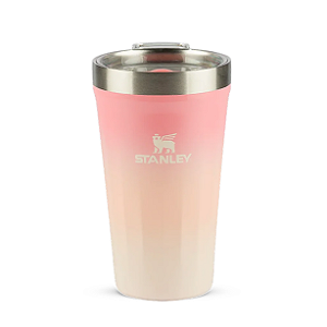 Copo Stanley Texturizado Com Tampa Pink | 473ml