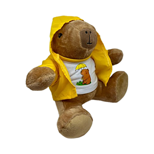 Pelúcia - Capivara capa de chuva