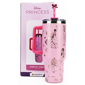 Canecão Tumbler C/ Pingente 1,15 Lt - Princesas