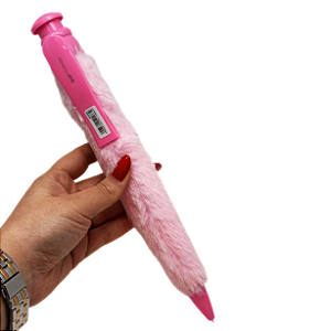 Caneta Gigante Pelúcia - Rosa claro