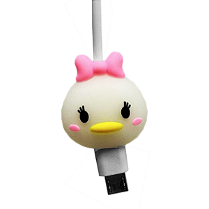 Protetor de Cabo Usb e Carregador - Margarida