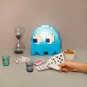 Luminária Fantasminha Pacman Azul