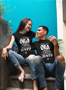 Camisa Dom Cap - coleção namorados "Casal que ORA"