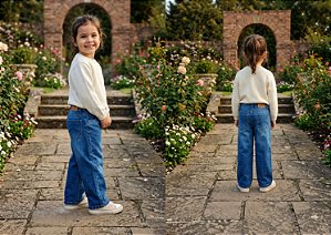 Calça Jeans Feminina - Wide Leg Jeans - Tiroliro - Ref - TFC 4001