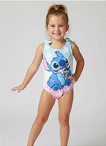 Maiô Infantil Feminino - Stitch - Colorido