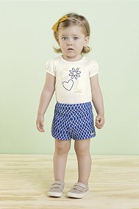 Conjunto Feminino Infantil Blusa e Short Colorittá - Ref 71094