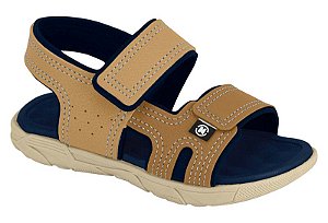 Sandália Papete Masculina Caramelo - Ref 2135.137 - Molekinho