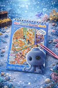 Caderno Adesivos 3d - com Cenários para Montar e Decorar