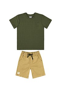 Conjunto Masculino Infantil Verde - Ref 34255 - Quimby