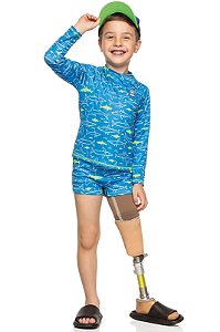 Camiseta Masculina Com Proteção UV Juvenil Elian REF221329