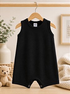 Macaquinho Bebê Unissex - Roupa 100% Algodão - Regata Verão Malha